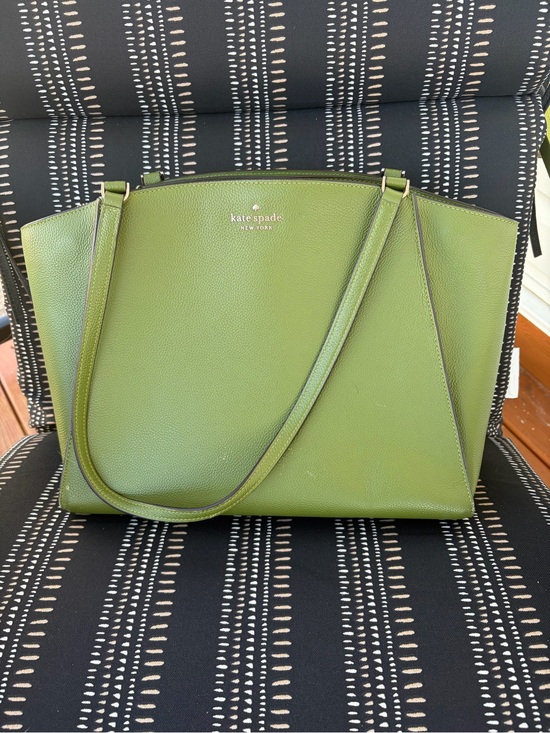 kate spade Handbags - Kate Spade Forest Green Leather Tote